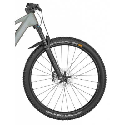 Vélo électrique VTT 29p alu - SCOTT 2024 Lumen eRide 900 TR 360 - Argent irisé brillant décor noire : 130/130mm