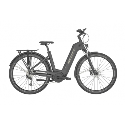 Vélo électrique Touring unisexe 28p alu - SCOTT 2024 Sub Tour eRide 20 Unisex 500 - Gris foncé décor gris : 63mm