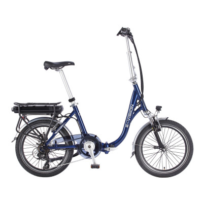 Vélo électrique pliant 20p VELO alu E-Vision Manet 20 504 bleu nuit