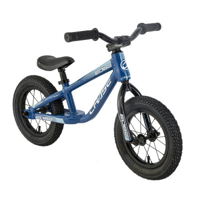 Vélo enfant draisienne 18 à 30 mois alu CHASE bmx Edge Walking bleu brillant décor gris et blanc