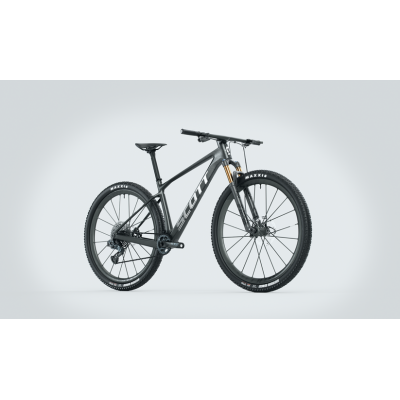 Vélo VTT 29p alu - SCOTT 2024 Scale 980 Black - Gris foncé mat décor noir : 100mm