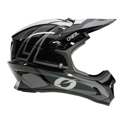 Casque intégral bmx et vtt - ONEAL Sonus Split - noir décor gris et blanc