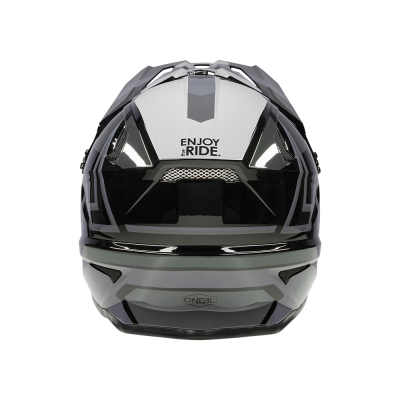 Casque intégral bmx et vtt - ONEAL Sonus Split - noir décor gris et blanc