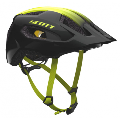 Casque vtt et route - SCOTT Supra Plus - noir décor jaune