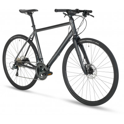 Vélo fitness homme 700 - STEVENS Strada 600 - Gris Phantom brillant décor noir