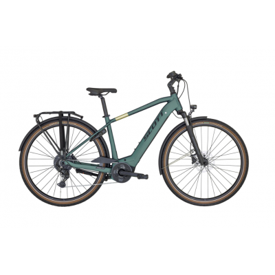 Vélo électrique Touring unisexe 29p alu - SCOTT 2024 Sub Active eRide Men 400 - Gris foncé décor gris : 63mm