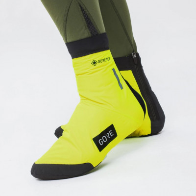 Surchaussures hiver - GORE Sleet GoreTex - jaune fluo décor noir