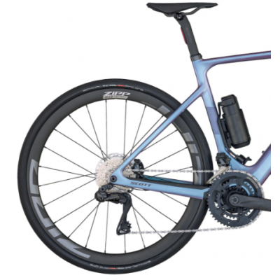 Vélo électrique course carbone - SCOTT 2025 Solace eRide 10 DI2 360 - Bleu métallisé décor bleu mat : 2x12v