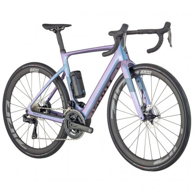 Vélo électrique course carbone - SCOTT 2025 Solace eRide 10 DI2 360 - Bleu métallisé décor bleu mat : 2x12v