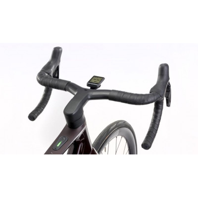 Vélo électrique course carbone - SCOTT Addict eRide 10 Di2 250 - Gris Argent décor noir : 2x12v