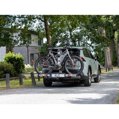 Porte-Vélo XLC sur boule d'attelage Almada Work-E pliant pour 2 vélos