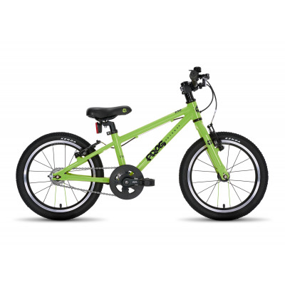 Vélo VTT enfant 3 à 6 ans alu 16p - FROG 44 FP 16 Green - Vert pomme décor noir ...