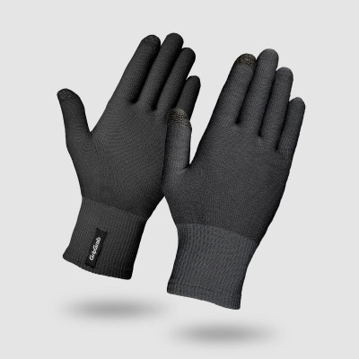 Gants longs - GRIP GRAB Merino Liner - noir