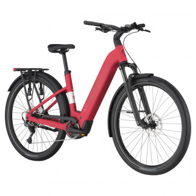 Vélo électrique urbain unisexe 28/29p alu - SCOTT 2025 Sub 30 Wave USX 600 - Rouge clair mat décor noir : 63mm