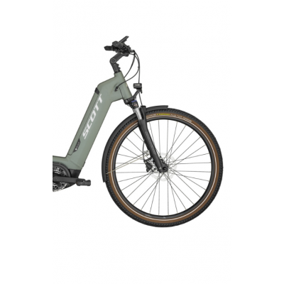 Vélo électrique urbain unisexe 28/29p alu - SCOTT 2024 Sub Sport eRide 20 USX Green 625 ... :