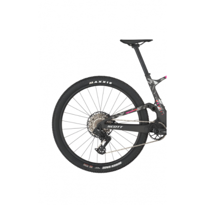 Vélo VTT 29p carbone - SCOTT 2025 Spark RC Team AXS - noir décor argent multicolor : 120/120mm