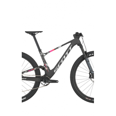 Vélo VTT 29p carbone - SCOTT 2025 Spark RC Team AXS - noir décor argent multicolor : 120/120mm