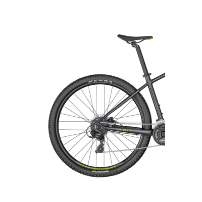 Vélo VTT 27.5p alu - SCOTT 2024 Aspect 760 - Gris Granite décor jaune néon : 100mm