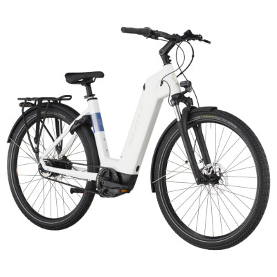 Vélo électrique urbain unisexe 28/29p alu - SCOTT 2025 Sub 40 Belt Wave USX 625 - Blanc décor crème : 75mm