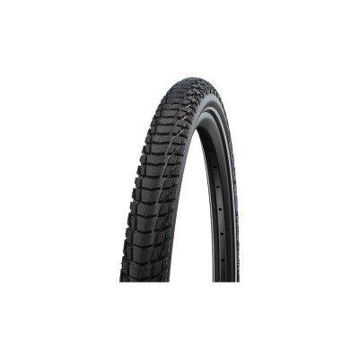 Pneu 27.5p SCHWALBE route vae Marathon Plus Tour E50 noir flancs noirs