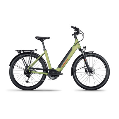 Vélo électrique vtc unisexe 27.5p alu - LAPIERRE 2025 e-Explorer 4.5 Low 500 - Vert métalisé décor noir : 63mm