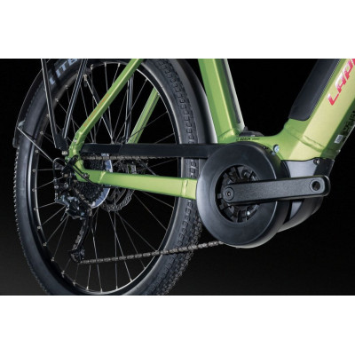 Vélo électrique vtc unisexe 27.5p alu - LAPIERRE 2025 e-Explorer 4.5 Low 500 - Vert métalisé décor noir : 63mm