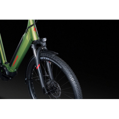 Vélo électrique vtc unisexe 27.5p alu - LAPIERRE 2025 e-Explorer 4.5 Low 500 - Vert métalisé décor noir : 63mm