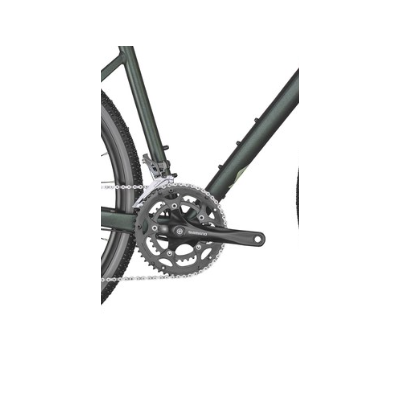 Vélo gravel 700 alu - SCOTT 2022 Speedster Gravel 50 - Vert sombre métallisé décor vert d'eau : 2x8v