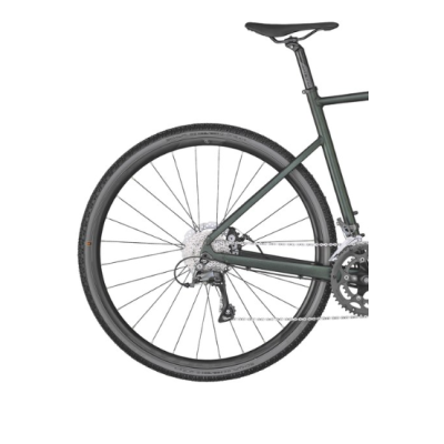 Vélo gravel 700 alu - SCOTT 2023 Speedster Gravel 50 - Vert sombre métallisé décor vert d'eau : 2x8v