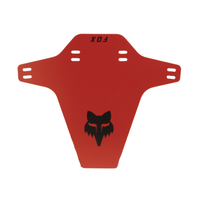 Garde-boue FOX pvc vtt avant Mud Guard rouge décor noir