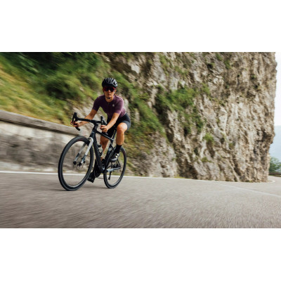 Vélo gravel 700 carbone - WILIER 2026 Rave SL AXS 1x12 - Noir brillant décor argent et gris : 1x12v