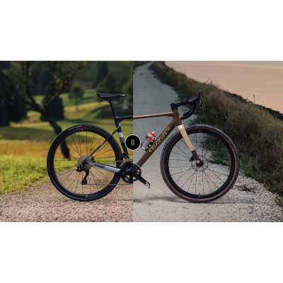 Vélo gravel 700 carbone - WILIER 2026 Rave SL AXS 1x12 - Noir brillant décor argent et gris : 1x12v