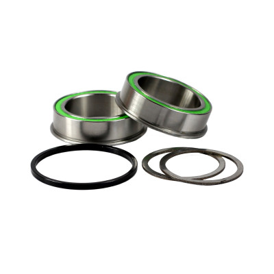 Cuvettes pédalier+rlts HOPE intégrées vtt PF41/30/29 Inox noir d41x30x11mm roulements inox,