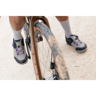 Chaussures vtt et gravel - NORTHWAVE Rockit Plus - beige sable décor noir et violet