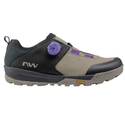 Chaussures vtt et gravel - NORTHWAVE Rockit Plus - beige sable décor noir et violet
