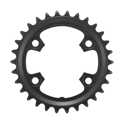 Plateau 80x4 SHIMANO alu gravel 10/11v GRX RX600 intérieur compact noir