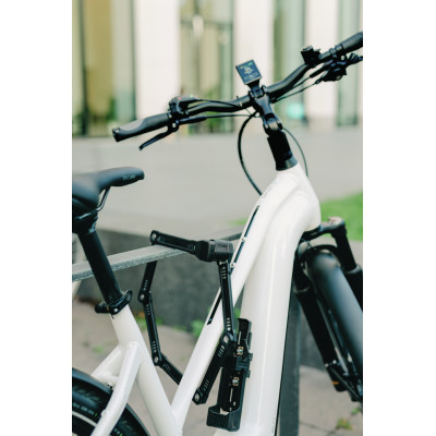 Antivol lame ABUS pliable Bordo 6200K 94 à clés noir support noir