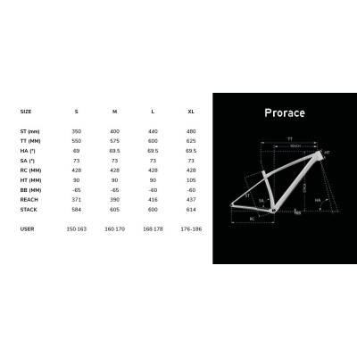 Vélo VTT 29p alu - LAPIERRE 2025 Prorace 3.9 - Water Blue bleu clair décor noir