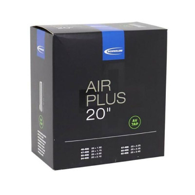 Chambre à air SCHWALBE vélo Air Plus 20 AV7+AP butyl noire
