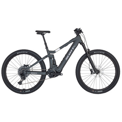 Vélo électrique VTT 29p alu - SCOTT 2025 Strike eRide 930 Grey 625 - Gris anthracite décor argent : 150/150mm