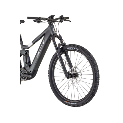 Vélo électrique VTT 29p alu - SCOTT 2025 Strike eRide 930 Grey 625 - Gris anthracite décor argent : 150/150mm