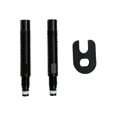Prolongateurs de valve SCHWALBE alu Presta 30 noir