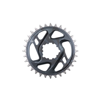 Plateau DM SRAM alu vtt 12v Eagle GX X-Sync 2 DM Black 135/142 noir décor argent,
