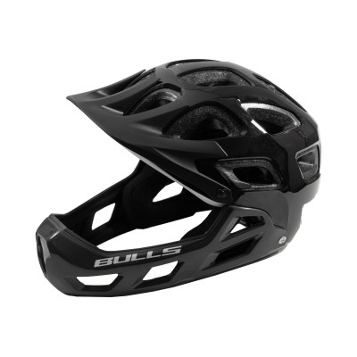Casque intégral vtt - BULLS Whistler CG - noir décor gris et blanc