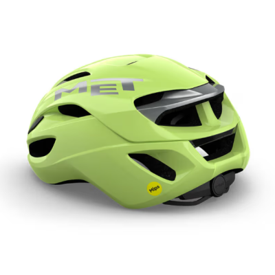 Casque route - MET Rivale Mips - jaune vert fluo décor gris