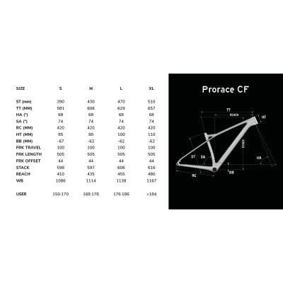 Vélo VTT 29p carbone - LAPIERRE 2025 ProRace CF 6.9 - Deep Blue