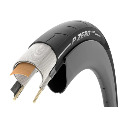 Pneu 700 PIRELLI route P Zéro Race noir flancs noirs