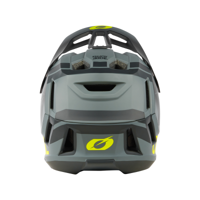 Casque intégral bmx et vtt - ONEAL SL1 Strike - noir décor gris et jaune fluo