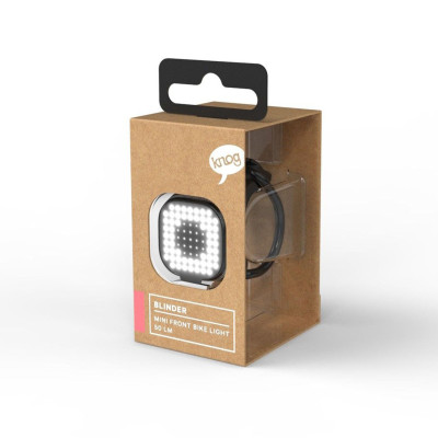 Feu avant KNOG Blinder Mini Square noir, leds blanche 50 lumens,