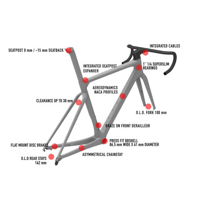 Vélo course 700 carbon WILIER 2026 Filante SLR Moon Grey F10